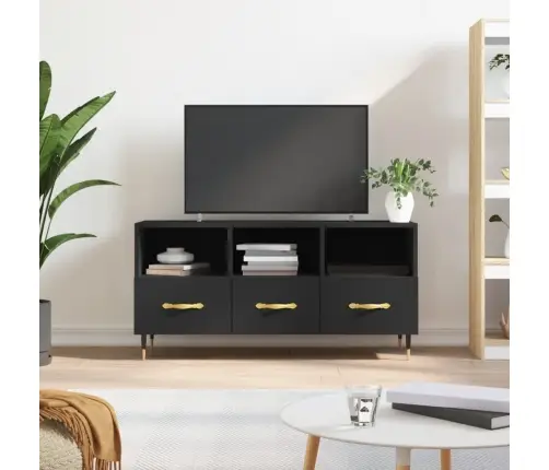 Tv Skapītis, Melns, 102X36X50 Cm, Inženierijas Koks Vidaxl
