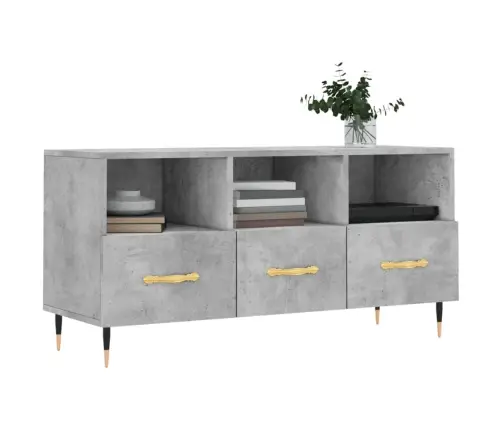 Televizoriaus Spintelė, Betono Pilka, 102X36X50cm Mediena Televizoriaus Spintelė, Betono Pilka, 102X36X50cm Mediena