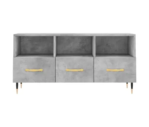 Televizoriaus Spintelė, Betono Pilka, 102X36X50cm Mediena Televizoriaus Spintelė, Betono Pilka, 102X36X50cm Mediena