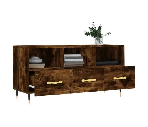 Tv Skapītis, Ozolkoka Krāsa, 102X36X50 Cm, Inženierijas Koks Vidaxl