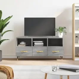 Tv Skapītis, Pelēka Ozolkoka, 102X36X50 Cm, Inženierijas Koks Vidaxl