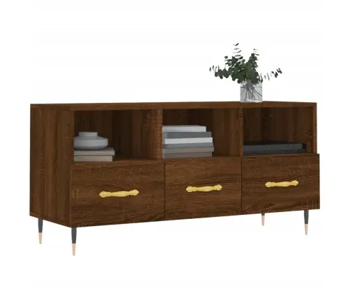 Tv Skapītis, Ozolkoka Krāsa, 102X36X50 Cm, Inženierijas Koks Vidaxl