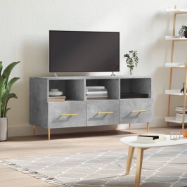 Tv Skapītis, Betona Pelēks, 102X36X50 Cm, Inženierijas Koks Vidaxl