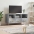 Tv Skapītis, Betona Pelēks, 102X36X50 Cm, Inženierijas Koks Vidaxl