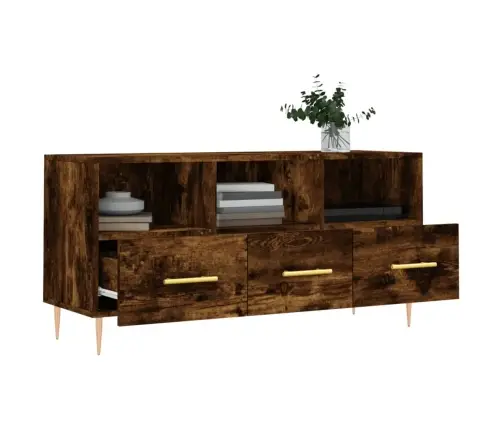 Tv Skapītis, Ozolkoka Krāsa, 102X36X50 Cm, Inženierijas Koks Vidaxl