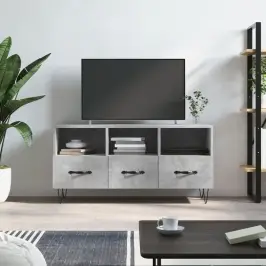 Tv Skapītis, Betona Pelēks, 102X36X50 Cm, Inženierijas Koks Vidaxl