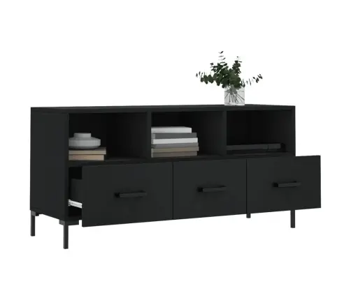 Telerikapp, Must, 102 X 36 X 50 cm Tehispuit