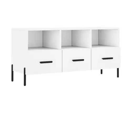 Tv Skapītis, Balts, 102X36X50 Cm, Inženierijas Koks Vidaxl