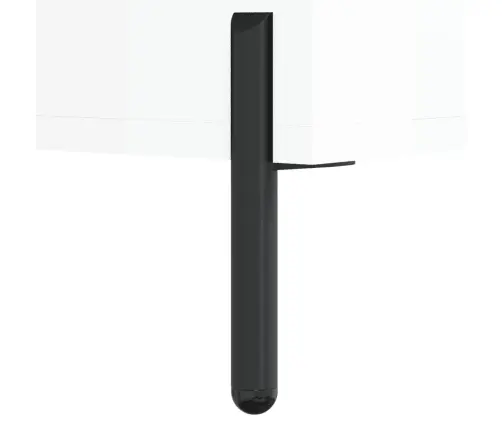 Telerikapp, Kõrgläikega Valge, 102 X 36 X 50 cm Tehispuit