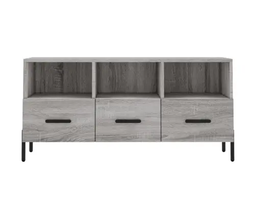 Televizoriaus Spintelė, Pilka Ąžuolo, 102X36X50cm Mediena Televizoriaus Spintelė, Pilka Ąžuolo, 102X36X50cm Mediena