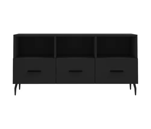 Telerikapp, Must, 102 X 36 X 50 cm Tehispuit