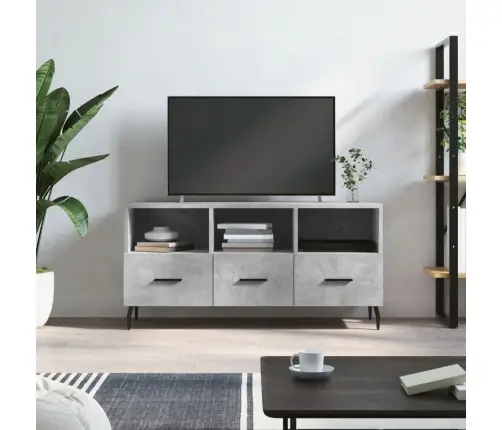 Telerikapp, Betoonhall, 102X36X50 cm Tehispuit
