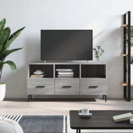 Tv Skapītis, Pelēka Ozolkoka, 102X36X50 Cm, Inženierijas Koks Vidaxl
