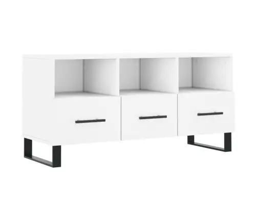 Tv Skapītis, Balts, 102X36X50 Cm, Inženierijas Koks Vidaxl