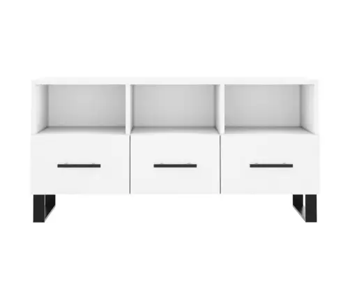 Tv Skapītis, Balts, 102X36X50 Cm, Inženierijas Koks Vidaxl
