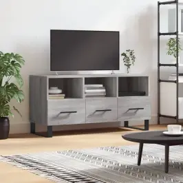 Tv Skapītis, Pelēka Ozolkoka, 102X36X50 Cm, Inženierijas Koks Vidaxl