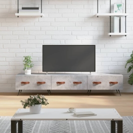 Tv Skapītis, Pelēks Koks, 150X36X30 Cm, Inženierijas Koks Vidaxl