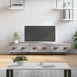 Tv Skapītis, Pelēka Ozolkoka, 150X36X30 Cm, Inženierijas Koks Vidaxl