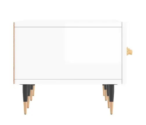 Tv Skapītis, Spīdīgi Balts, 150X36X30 Cm, Inženierijas Koks Vidaxl