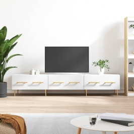 Tv Skapītis, Balts, 150X36X30 Cm, Inženierijas Koks Vidaxl