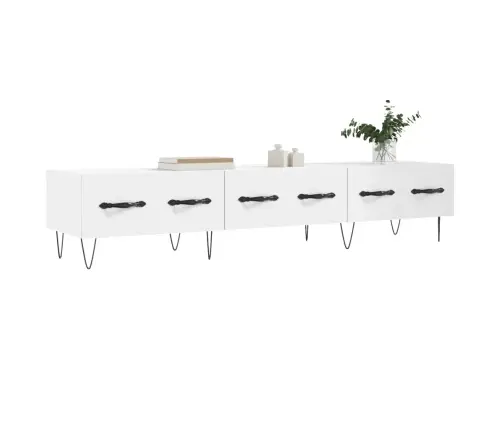 Tv Skapītis, Balts, 150X36X30 Cm, Inženierijas Koks Vidaxl