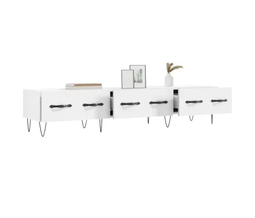 Tv Skapītis, Balts, 150X36X30 Cm, Inženierijas Koks Vidaxl