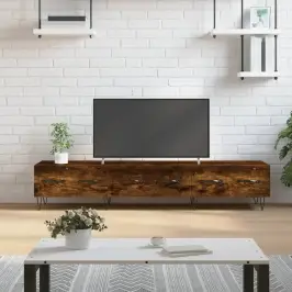 Televizoriaus Spintelė, Dūminio Ąžuolo, 150X36X30cm Mediena