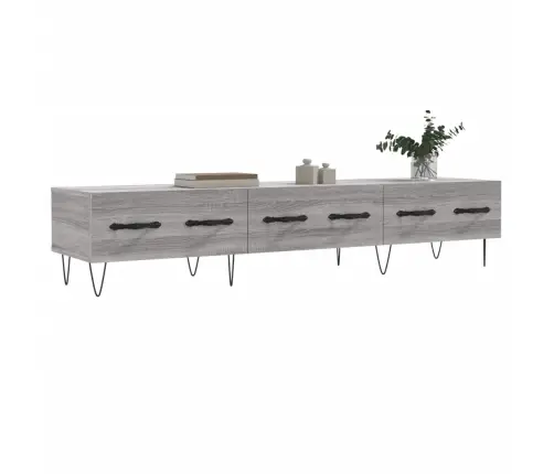 Televizoriaus Spintelė, Pilka Ąžuolo, 150X36X30cm Mediena