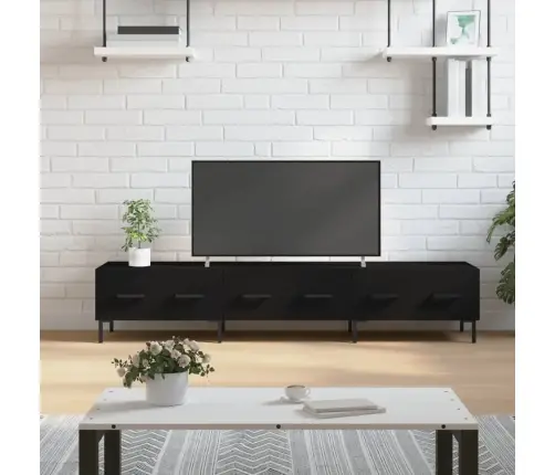 Tv Skapītis, Melns, 150X36X30 Cm, Inženierijas Koks Vidaxl