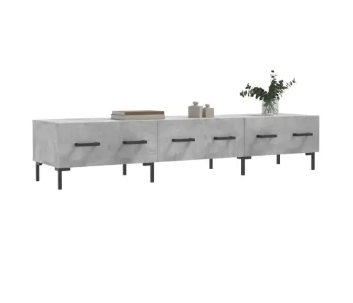 Tv Skapītis, Pelēks Koks, 150X36X30 Cm, Inženierijas Koks Vidaxl