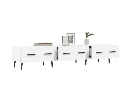 Tv Skapītis, Balts, 150X36X30 Cm, Inženierijas Koks Vidaxl