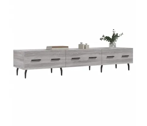 Tv Skapītis, Pelēka Ozolkoka, 150X36X30 Cm, Inženierijas Koks Vidaxl