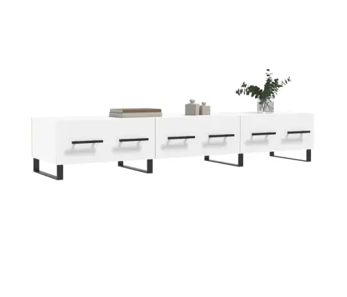 Tv Skapītis, Balts, 150X36X30 Cm, Inženierijas Koks Vidaxl