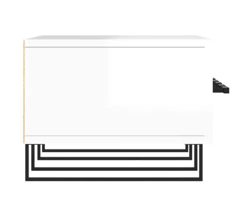 Telerikapp, Kõrgläikega Valge, 150 X 36 X 30 cm Tehispuit