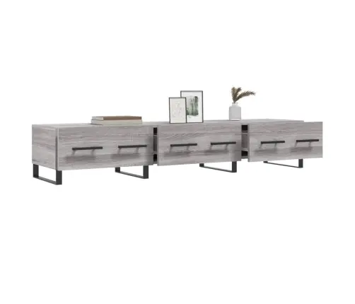 Televizoriaus Spintelė, Pilka Ąžuolo, 150X36X30cm Mediena
