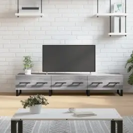 Tv Skapītis, Pelēka Ozolkoka, 150X36X30 Cm, Inženierijas Koks Vidaxl