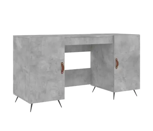 Rakstāmgalds, Betona Pelēks, 140X50X75 Cm, Inženierijas Koks Vidaxl