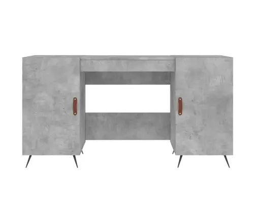 Rakstāmgalds, Betona Pelēks, 140X50X75 Cm, Inženierijas Koks Vidaxl