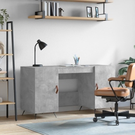 Kirjutuslaud, Betoonhall, 140 X 50 X 75 cm Tehispuit