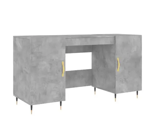 Kirjutuslaud, Betoonhall, 140 X 50 X 75 cm Tehispuit
