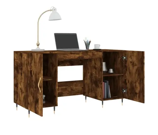 Kirjutuslaud, Suitsutatud Tamm, 140 X 50 X 75 cm Tehispuit