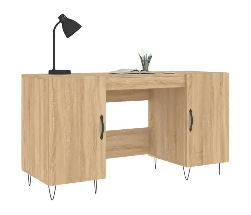 Rakstāmgalds, Ozolkoka Krāsa, 140X50X75 Cm, Inženierijas Koks Vidaxl