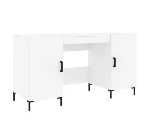 Kirjutuslaud, Valge, 140 X 50 X 75 cm Tehispuit Kirjutuslaud, Valge, 140 X 50 X 75 cm Tehispuit