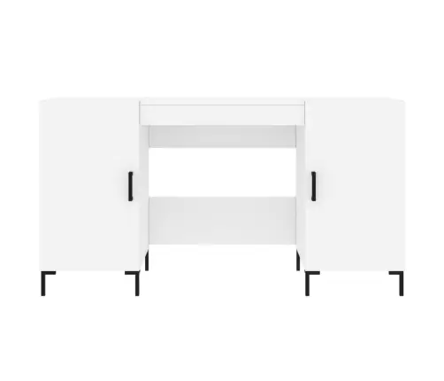 Kirjutuslaud, Valge, 140 X 50 X 75 cm Tehispuit Kirjutuslaud, Valge, 140 X 50 X 75 cm Tehispuit