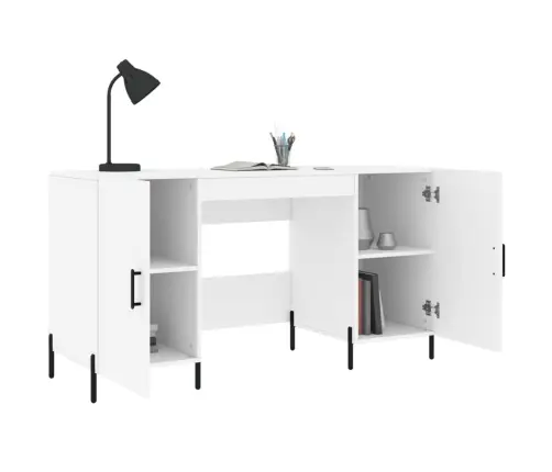 Rakstāmgalds, Balts, 140X50X75 Cm, Inženierijas Koks Vidaxl