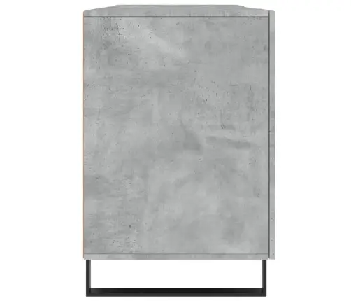 Rašomasis Stalas, Betono Pilkas, 140X50X75cm Apdirbta Mediena