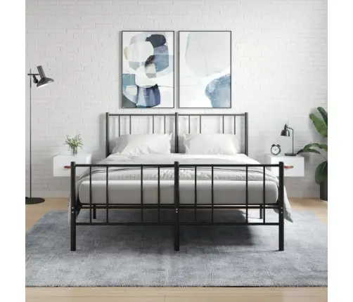 Sienas Naktsskapīši, 2 Gab., Spīdīgi Balti, 35X35X20 Cm Vidaxl