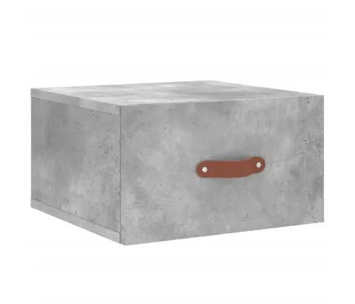 Sienas Naktsskapītis, Betona Pelēks, 35X35X20 Cm Vidaxl