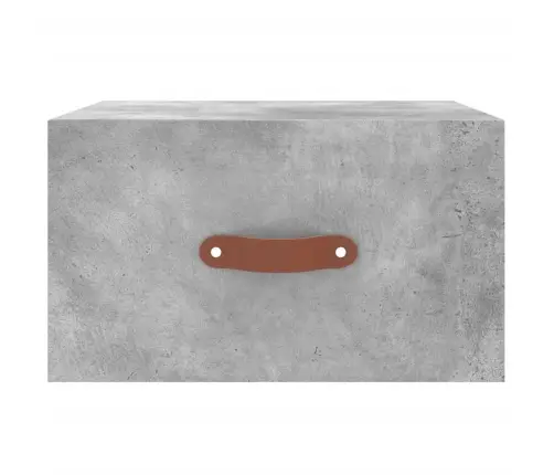 Sienas Naktsskapītis, Betona Pelēks, 35X35X20 Cm Vidaxl