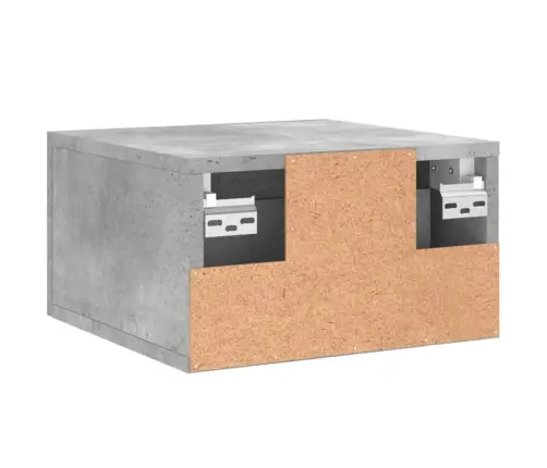 Sienas Naktsskapītis, Betona Pelēks, 35X35X20 Cm Vidaxl